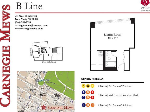 2nd image of 211 W 56th St APT 28B