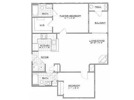 Floor plan The Cottonwood