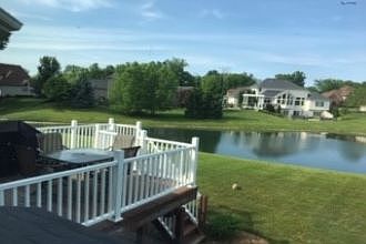 Deck and pond view