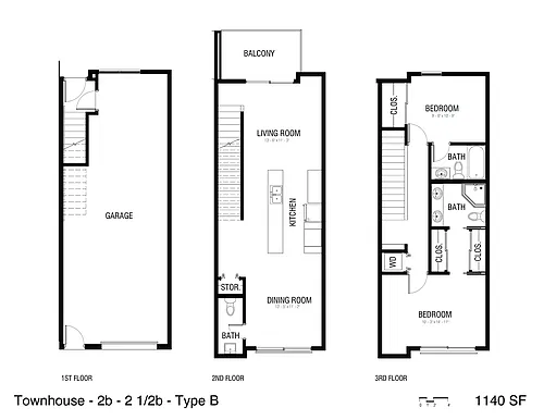 Floor plan Townhome - T-2