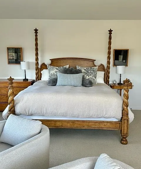 Master bedroom with king bed