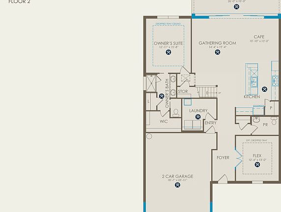 Whitestone Floor Plan, Quick Move-in Home, Floor 1