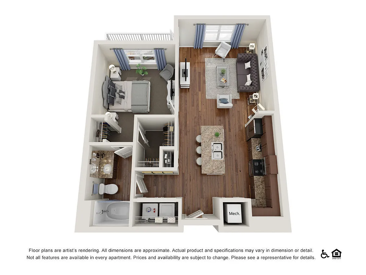 Floor plan A1.2 - 1x1