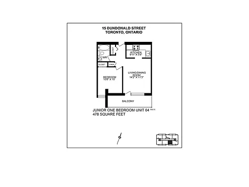 Floor plan 1bdrm