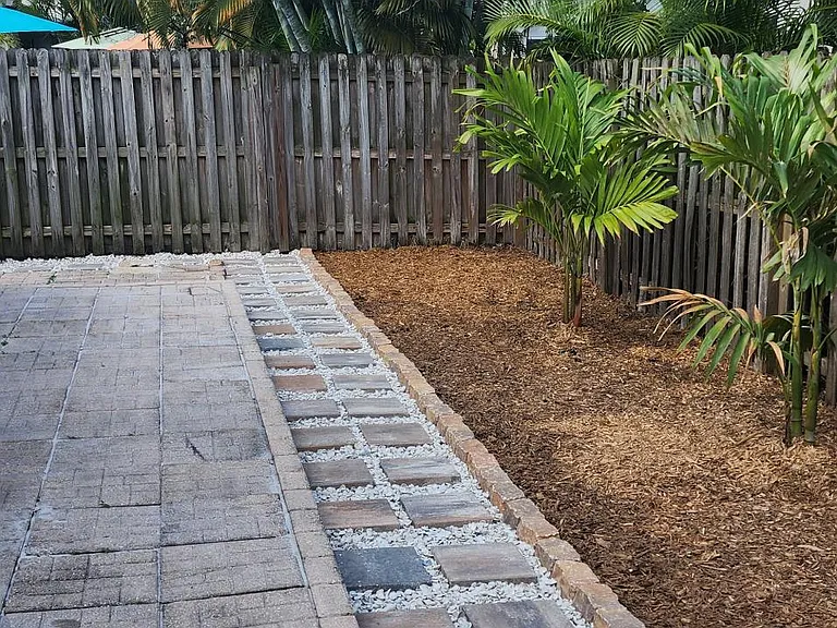 Backyard landscaping