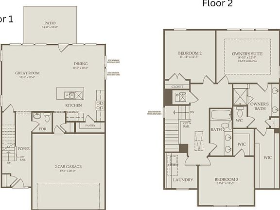 Floor Plan Level 1 Level 2