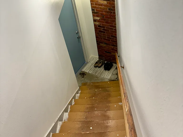 private entrance into basement apartment directly from garage. no shared entrances with main floor