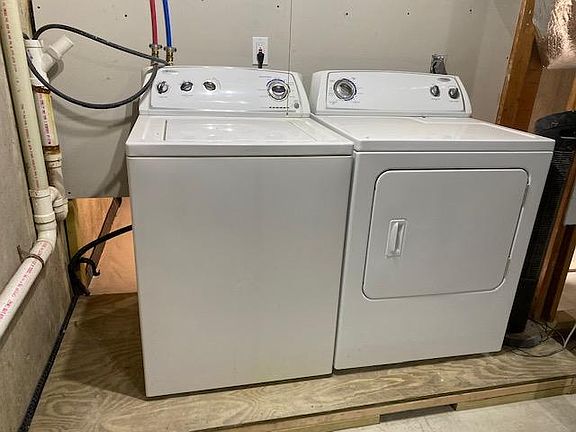 Full washer and dryer