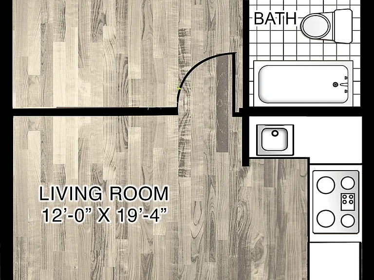 Model D | 1 Bedroom, 1 Bath Model D | 1 Bedroom, 1 Bath