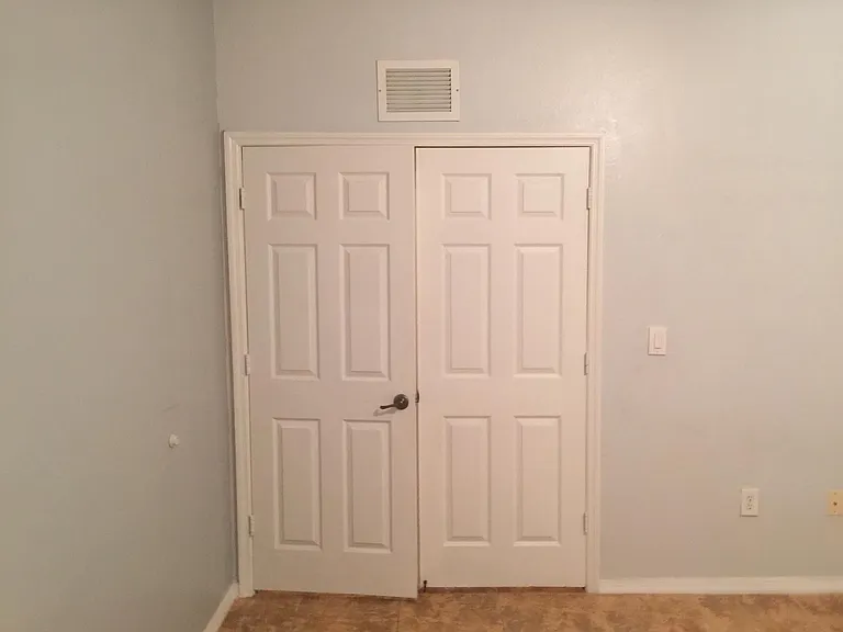Master bedroom double door entry