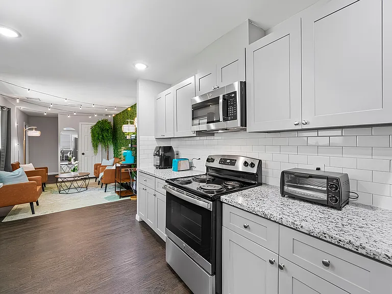 Beautiful stainless steel appliances