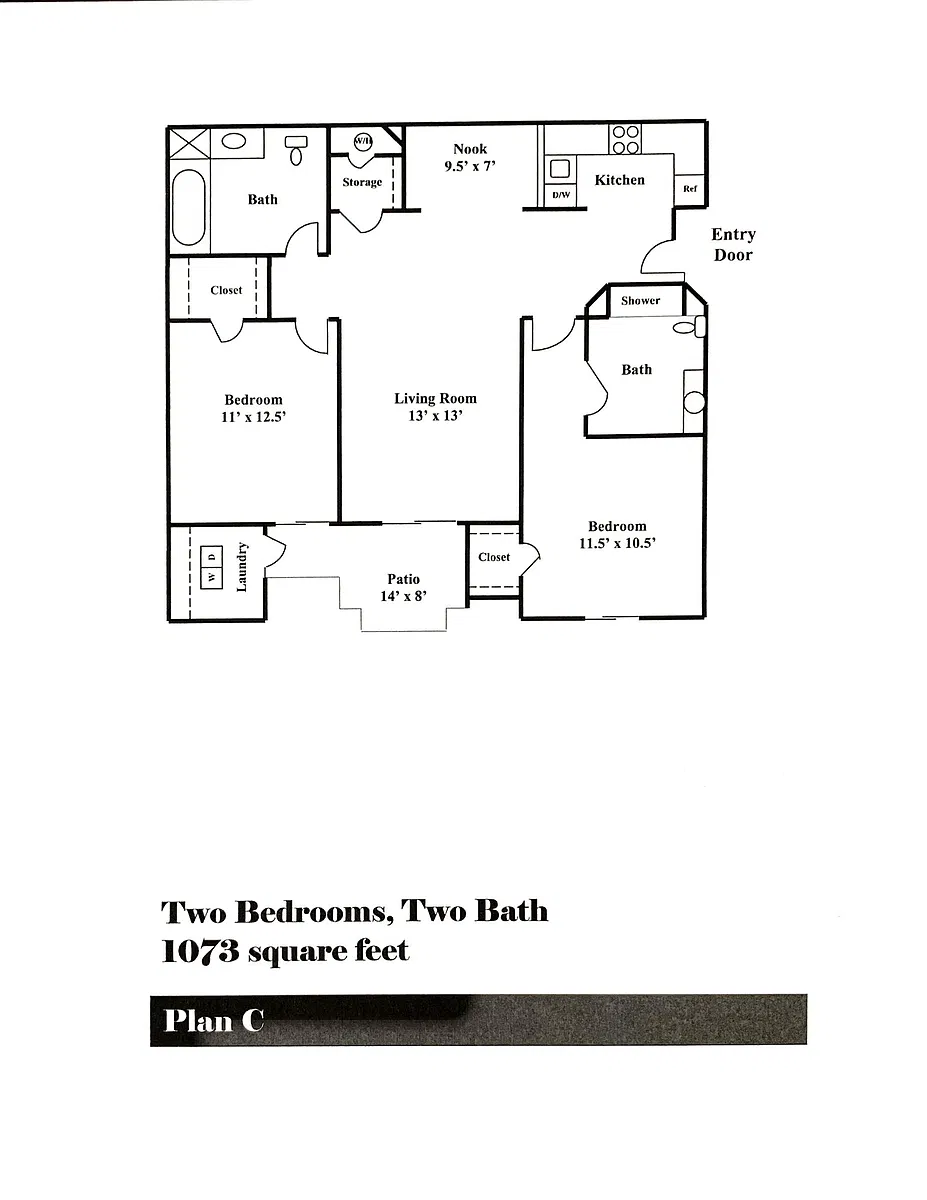 Floor plan 2x2/C