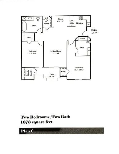 Floor plan 2x2/C