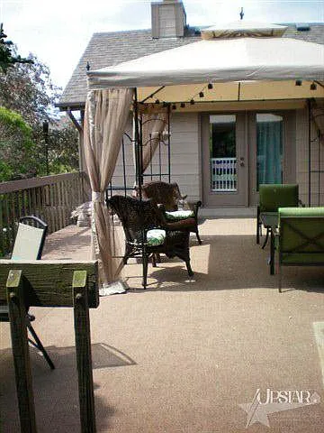 Completely private rear patio sanctuary