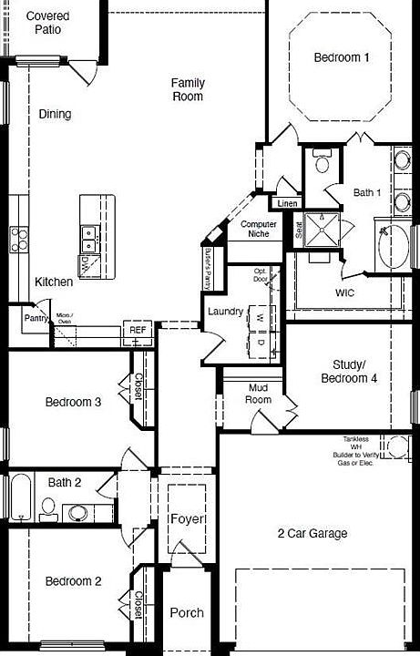 D.R. Horton's The Holly floorplan. Home and community information, including pricing, included features, terms, availability and amenities, are subject to change at any time without notice or obligation. Drawings, pictures, photographs, video, square footages, floor plans, elevations, features, colors and sizes are approximate for illustration purposes only and will vary from the homes as built.