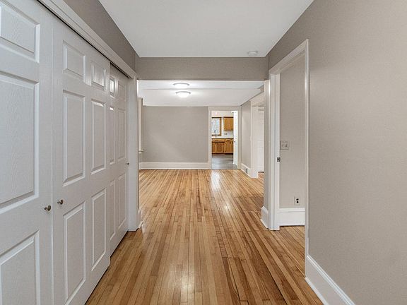 Spacious entry with huge closet, wide doors for accessibility