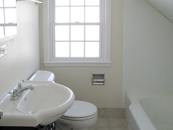 Bathroom with tons of natural light.