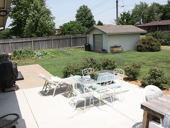 patio and shed
