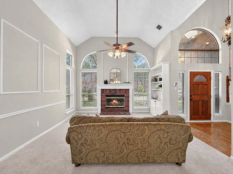 Living room with natural light
