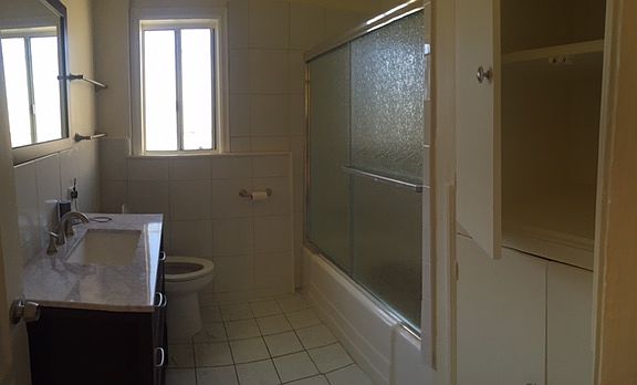 Redone bathroom with tub