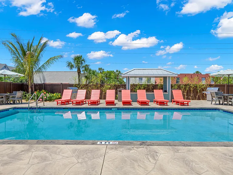 Pool Area with Grills