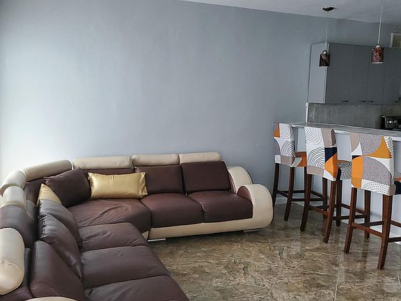 spacious living room area