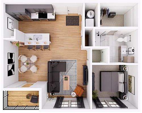 Floor plan The Sage-1L