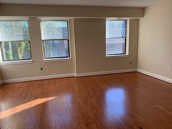 The oak hardwood floor was laid just last month.