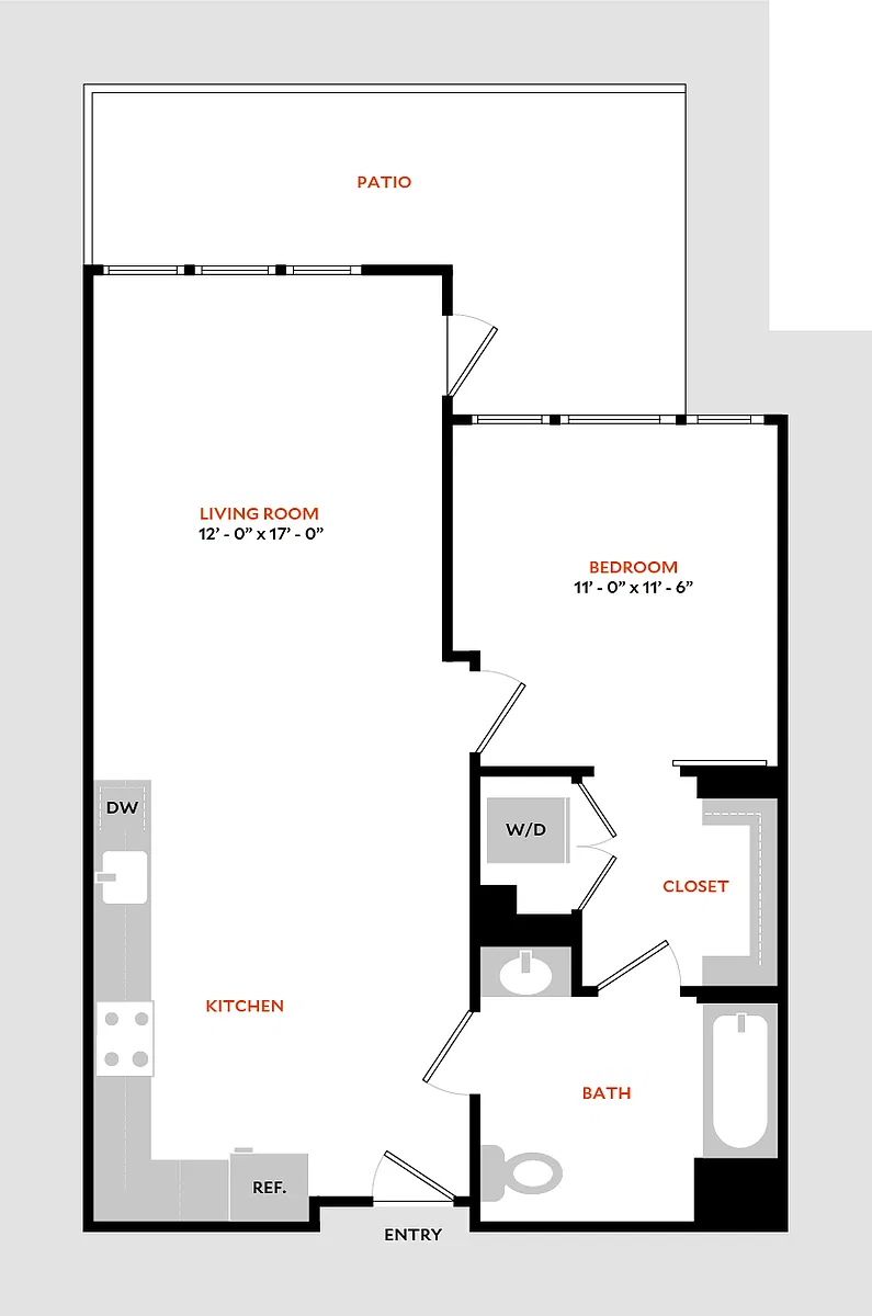 Floor plan Live-Work 1A