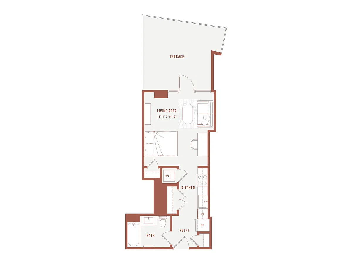 Floor plan Colette Co-Living F5