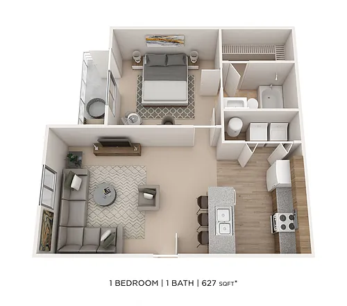 Floor plan One Bedroom