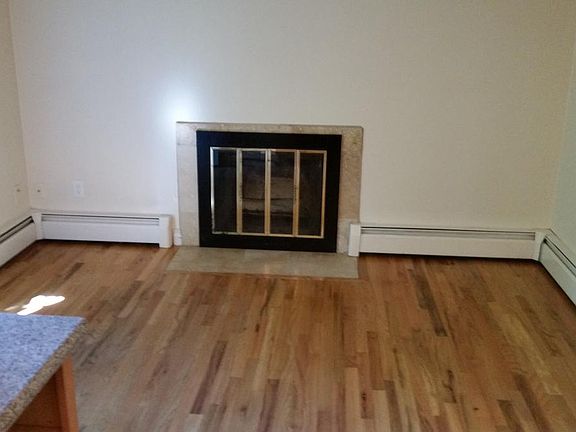 Living room with fireplace