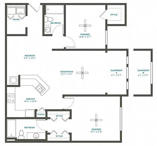 Floor plan 2D Renovation 3