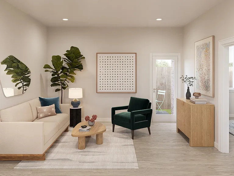 Open and inviting living space in our two-bedroom home