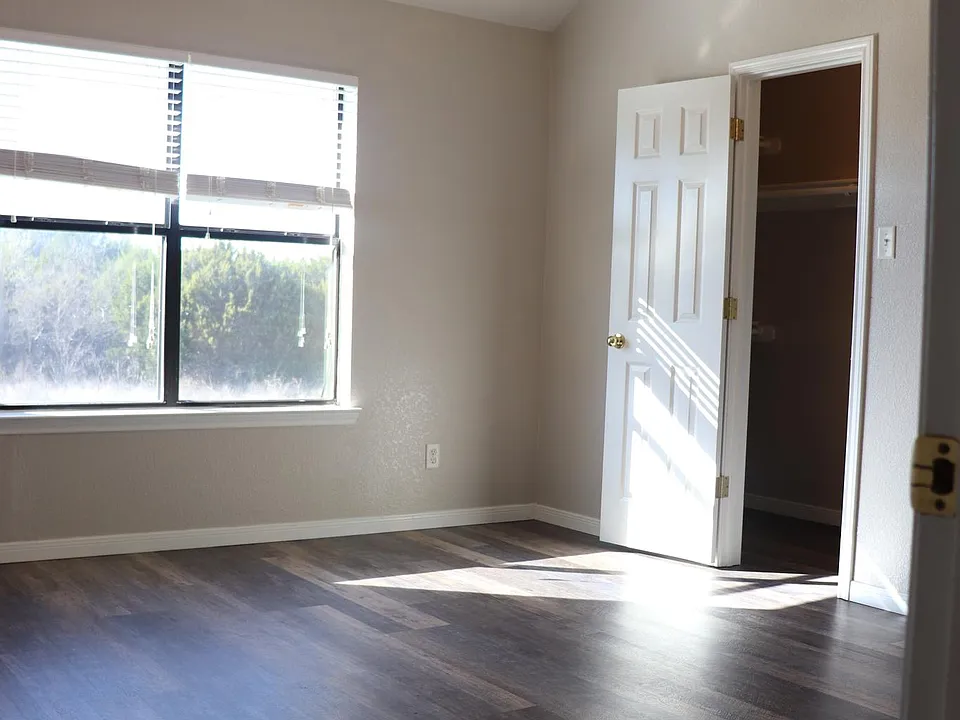 Master bedroom with walk-in closet.