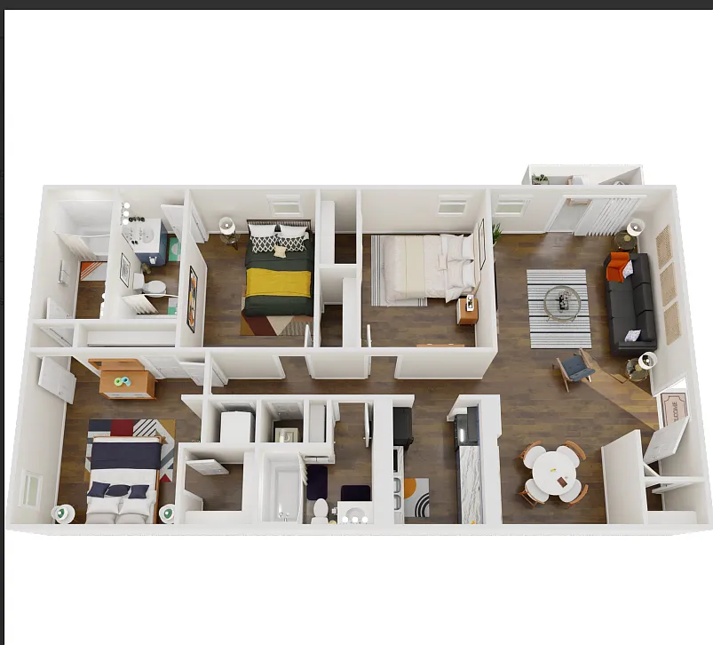 Floor plan 3 Bedroom 3 Bathroom