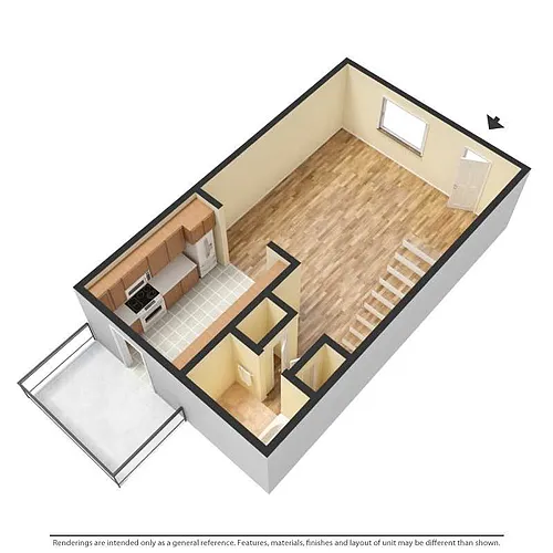 Floor plan Efficiency with Patio