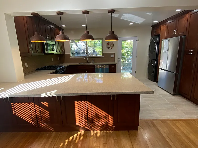 Kitchen view from dining room
