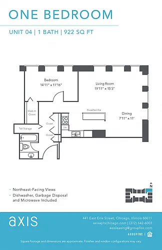 Floor plan One Bedroom