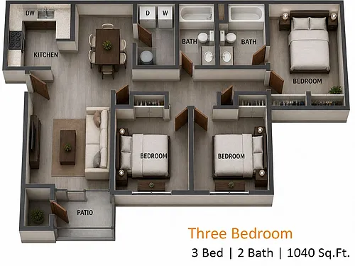 Floor plan 3 Bedroom