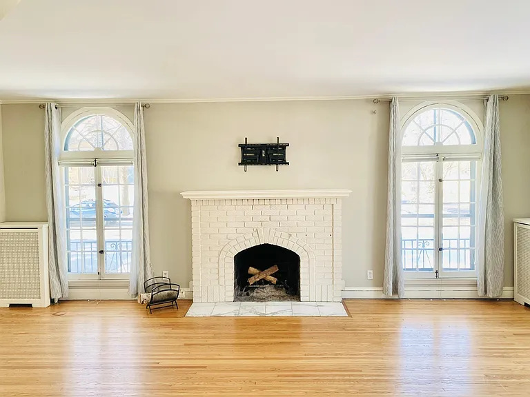 Living room fireplace