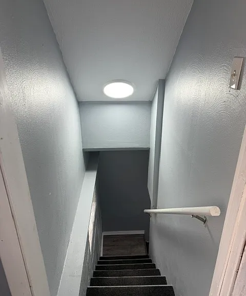 stairs leading to lower level