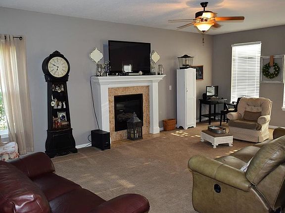 Living Room with beautiful fireplace