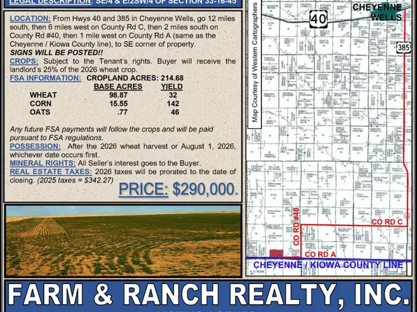 0 County Road A W, Cheyenne Wells, CO 80810