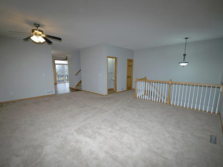 Oversized family room with a lot of natural light in this end unit townhouse