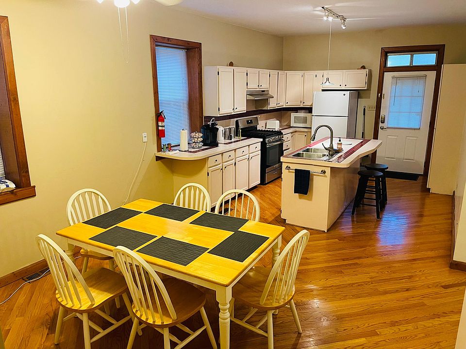 kitchen and dining area