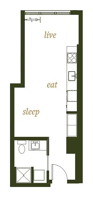Floor plan Studio A4