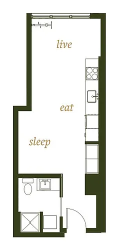 Floor plan Studio A4