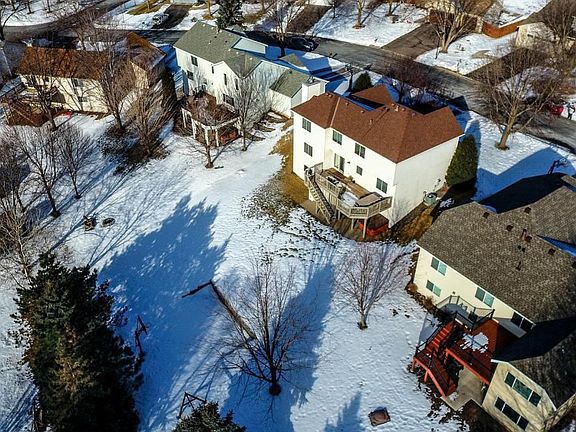 Aerial view of back of home.