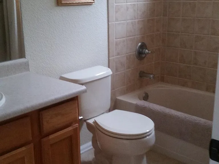 Tile floors and elegant bathrooms